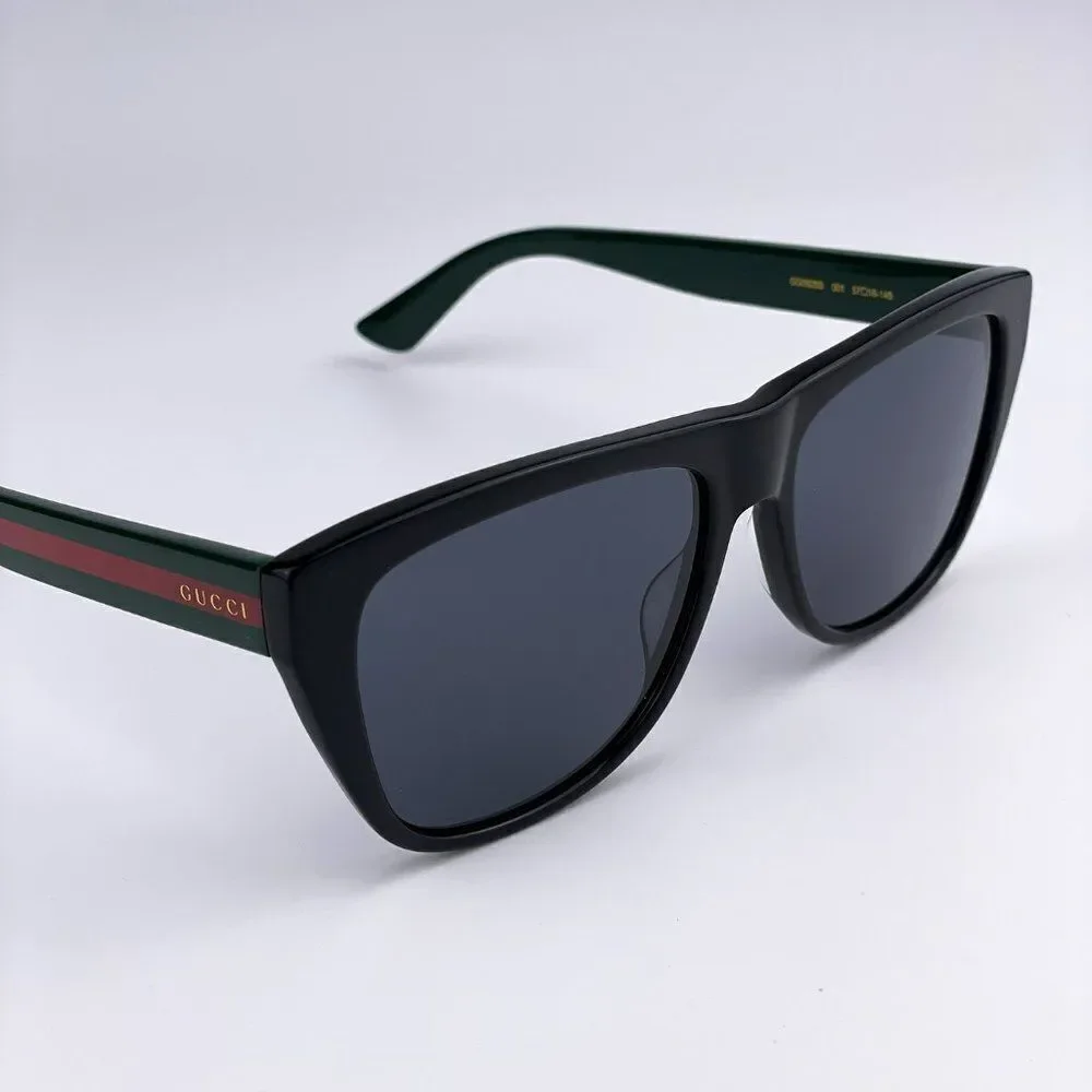 NEW GUCCI GG0926S 001 Black Green Gray Square Men Sunglasses